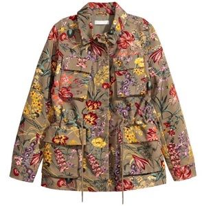 Floral H&M Cargo Jacket🌻